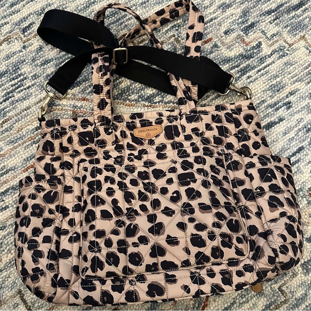 TWELVElittle LIKE NEW Leopard Diaper Bag